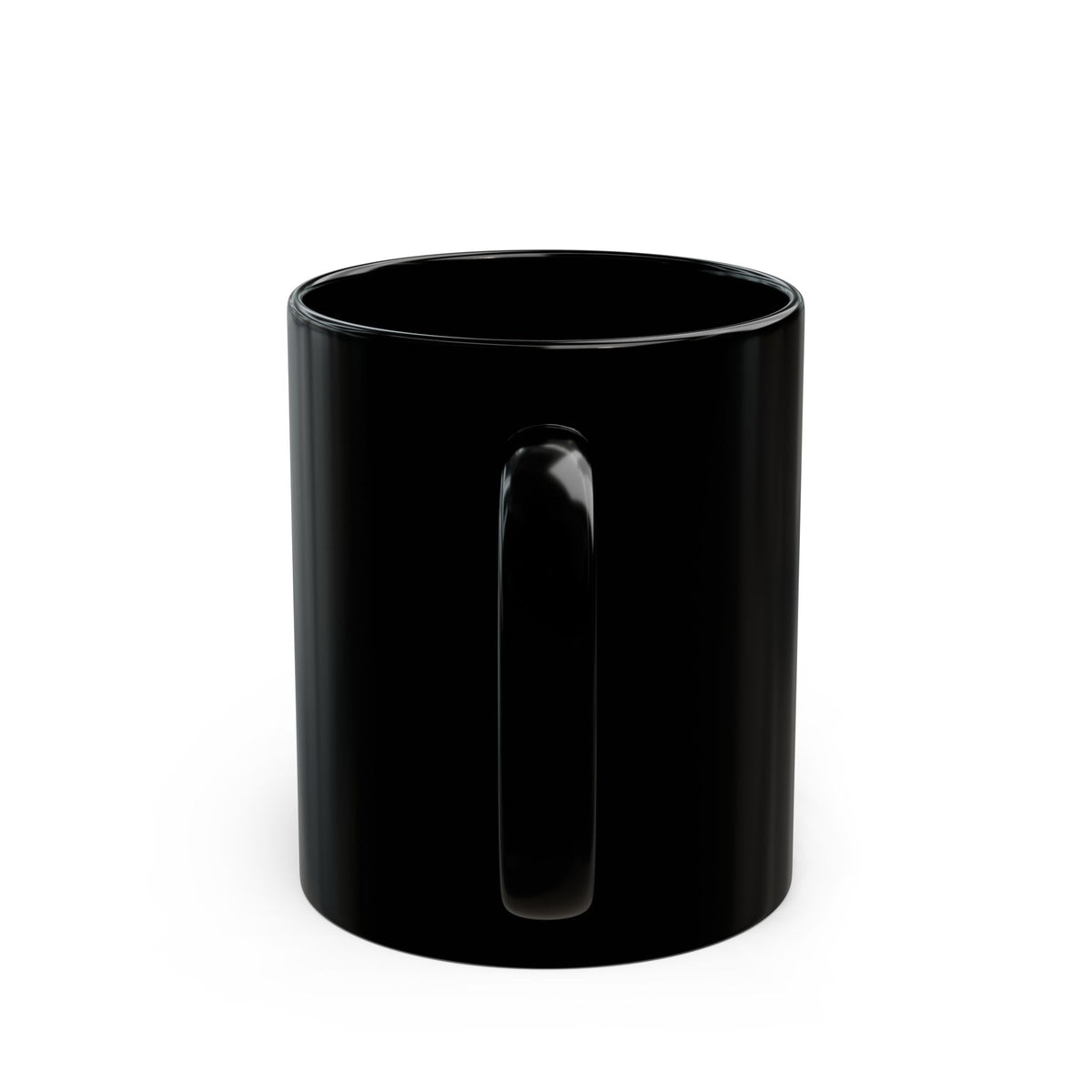 Thankful & Grateful Psalm 107:1 Black Ceramic Mug — Autumn Leaves Thanksgiving Coffee Cup