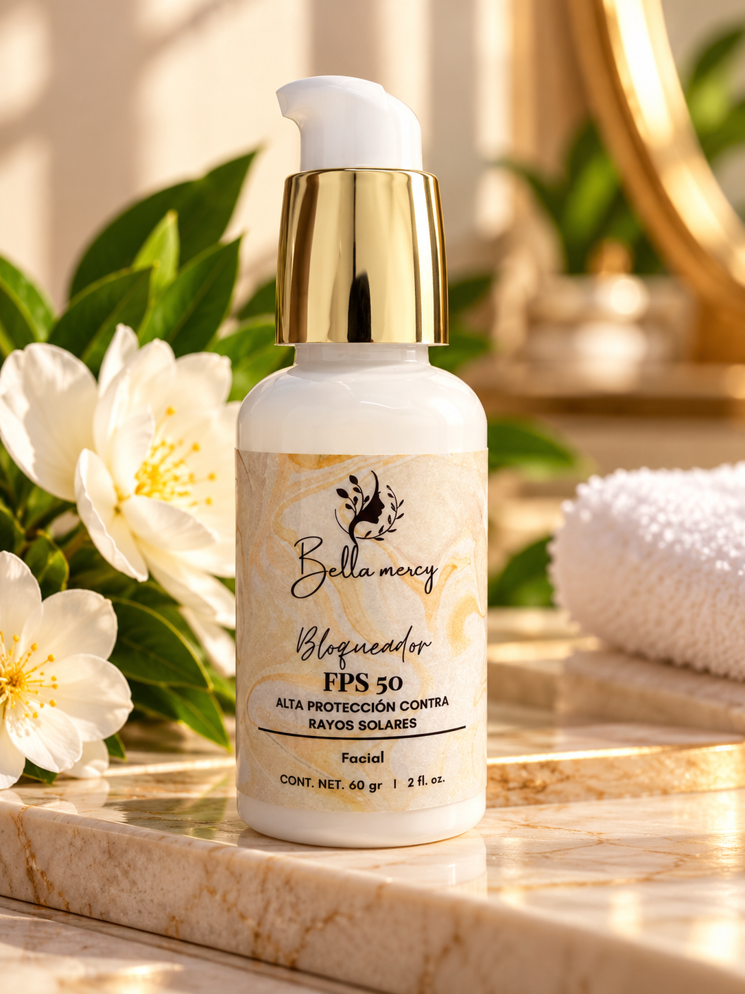 Bella Mercy Facial Sunscreen SPF 50 — High Protection