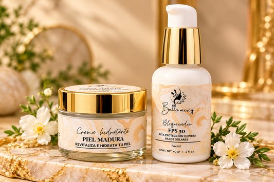 Bella Mercy Skincare Bundle — Facial Cream + SPF 50 Sunscreen